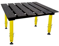 BuildPro® Slotted Welding Table - 1160 x 1000 mm with Adjustable Legs