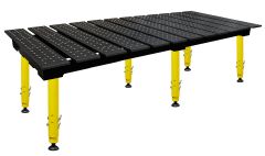 BuildPro® Slotted Welding Table - Nitride 2560 x 1250 with Adjustable Legs