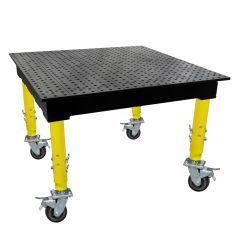 BuildPro® MAX Welding Table - 1200 x 1200 mm with Adjustable Legs & Mobility Castors