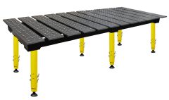 BuildPro® Slotted Welding Table - 2560 x 1250 with Adjustable Legs